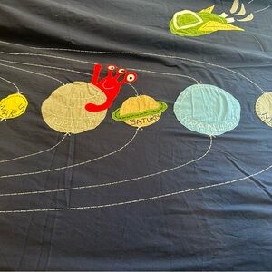 Pottery barn kids planets duvet cover